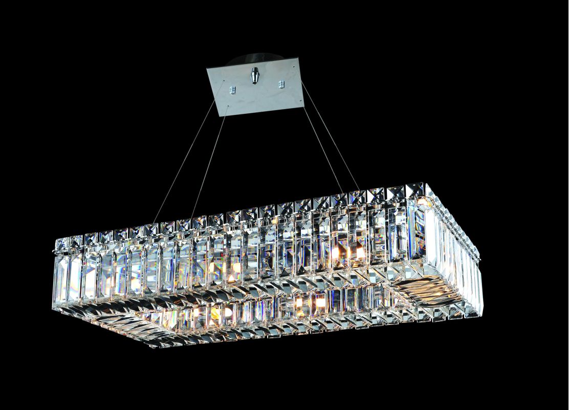 Allegri 11707010FR001 Chrome with Clear Crystals Chandelier