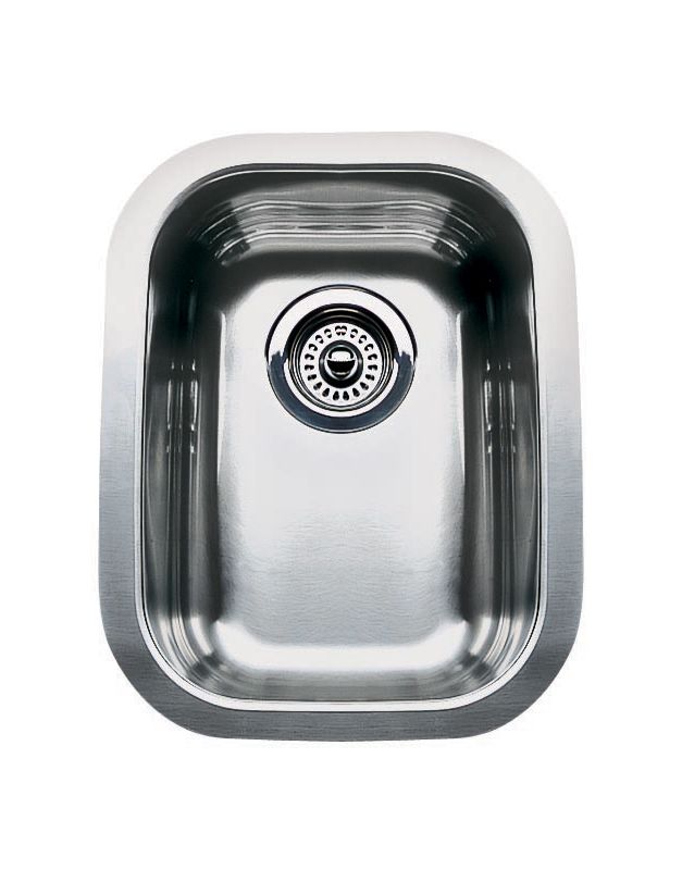 Blanco 440165 Satin Polished Wave Single Basin Stainless Steel Bar Sink