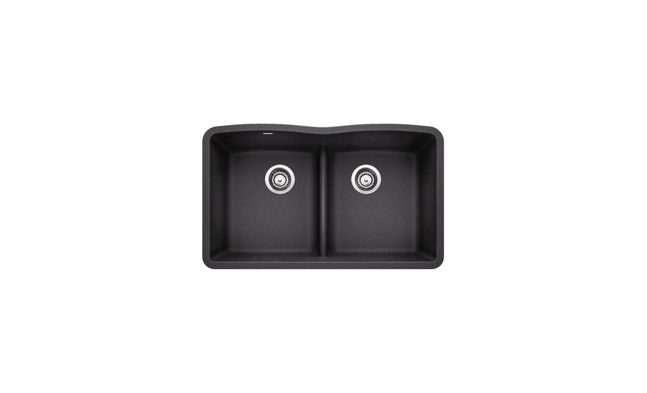 Blanco 442075 Anthracite Diamond Undermount Granite Kitchen Sink ...
