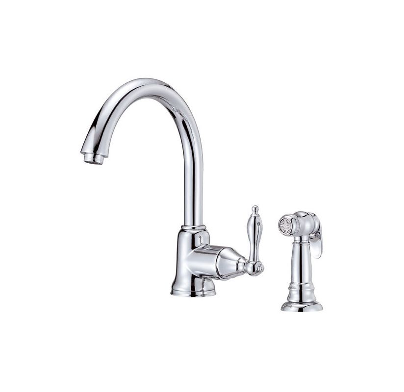 Danze D401540 Chrome Kitchen Faucet Includes Metal Side Spray From the Fairmont Collection