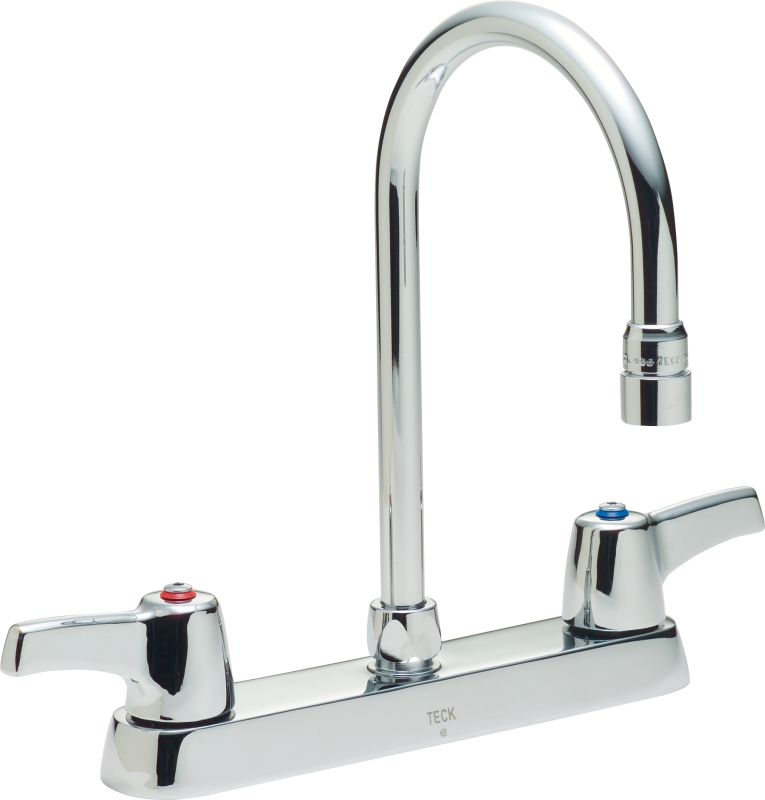 Delta 26C3933 Chrome 26T Series Double Handle 8" Centers Kitchen Faucet