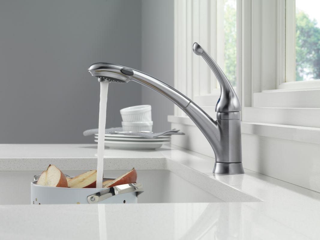 Faucet.com | 470-AR-DST in Arctic Stainless by Delta