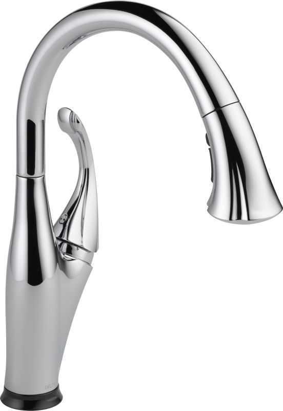 Delta 9192TDST Chrome Addison PullDown Kitchen Faucet with On/Off