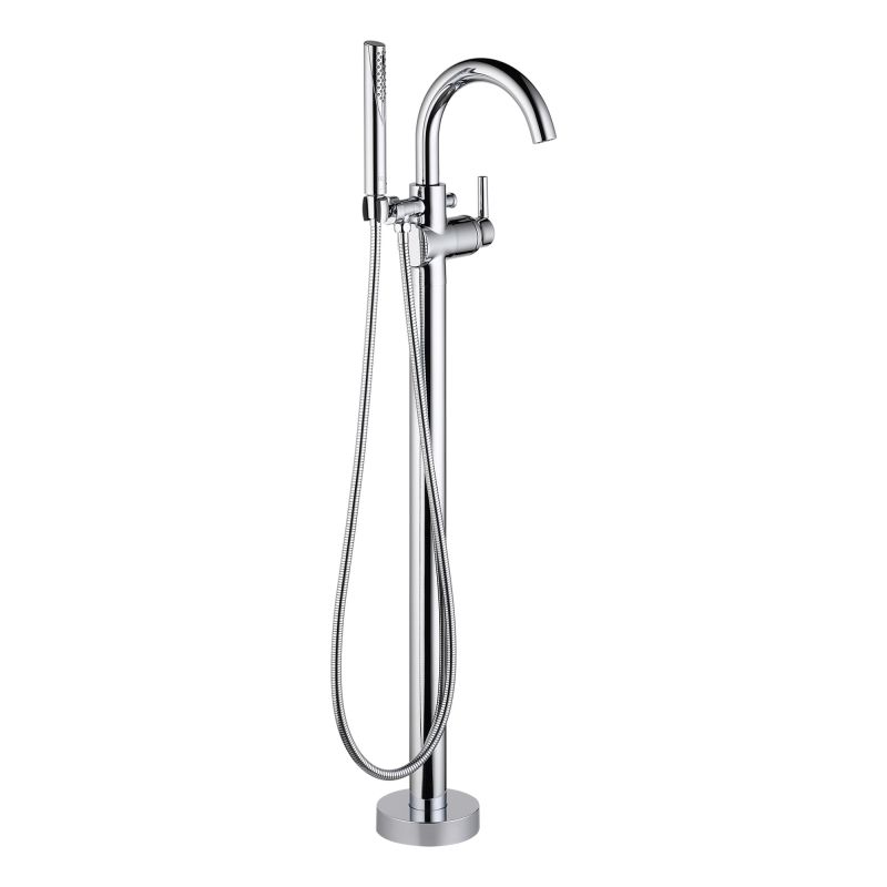 Delta T4759FL/R4700FL Chrome Free Standing Tub Filler Faucet with
