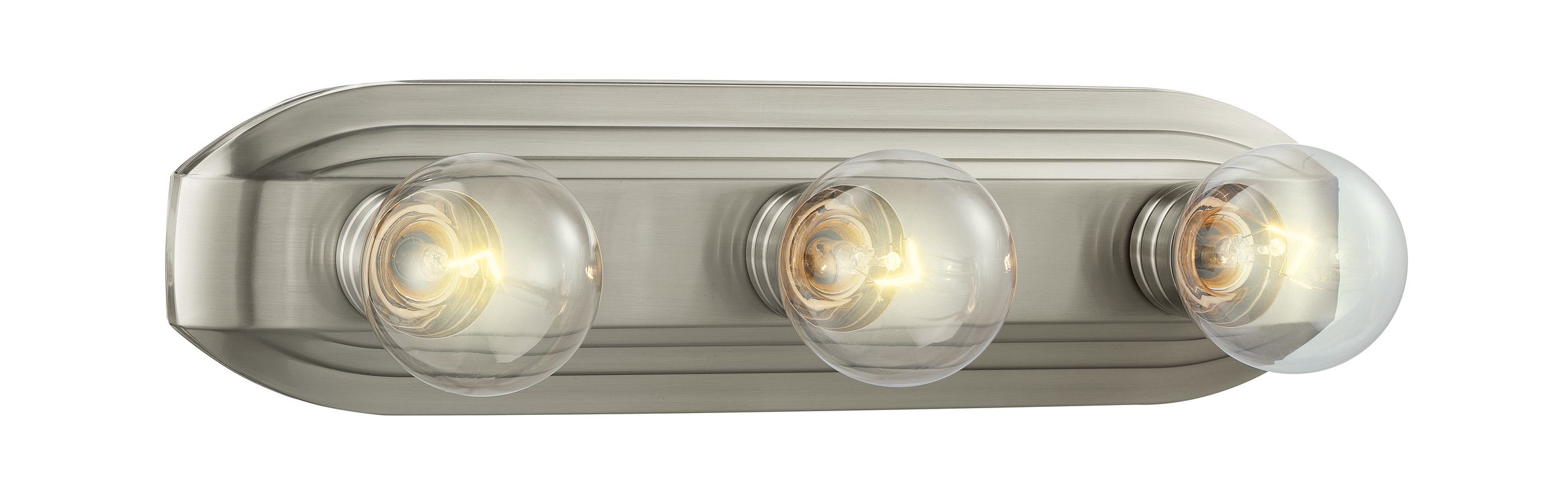 designers fountain 6613 bn brushed nickel three light 300 lavery co light fixtures