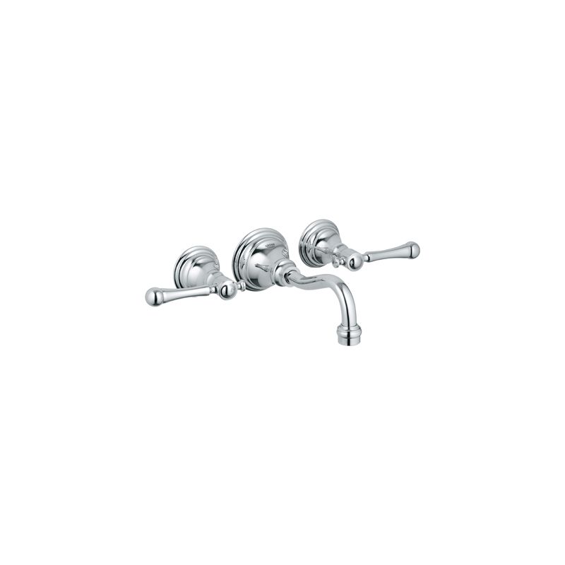 Grohe 20135000 Starlight Chrome Bridgeford Wall Mounted Bathroom Faucet