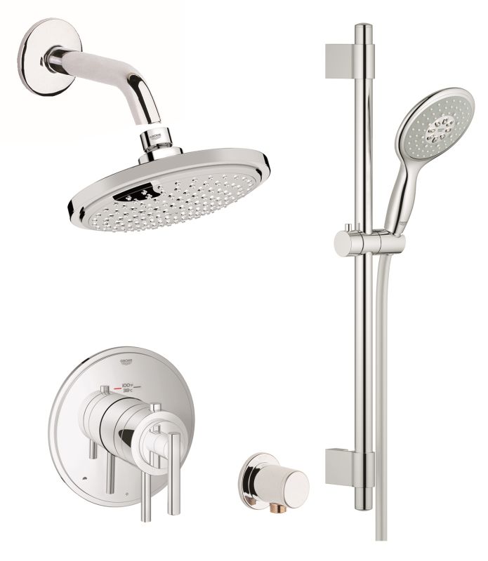 Grohe GSSAtrioDTH03000 Starlight Chrome Atrio Thermostatic Shower