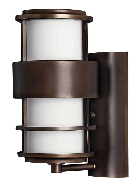 Hinkley Lighting 1900MT Metro Bronze 12" Height 1 Light Outdoor Wall