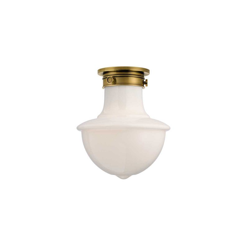 Hudson Valley Lighting 9400AGB Aged Brass Branford 1 Light 9" Diameter