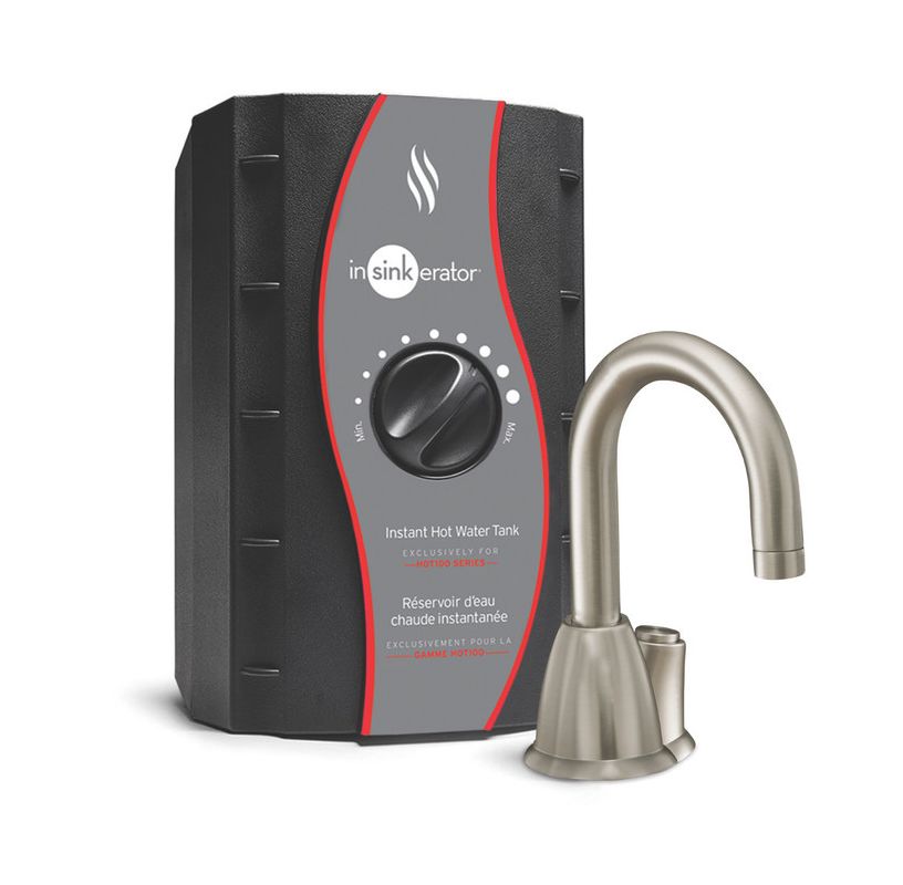 Insinkerator Hhot Snss Satin Nickel Invite Instant Hot Water Dispenser With Year In Home