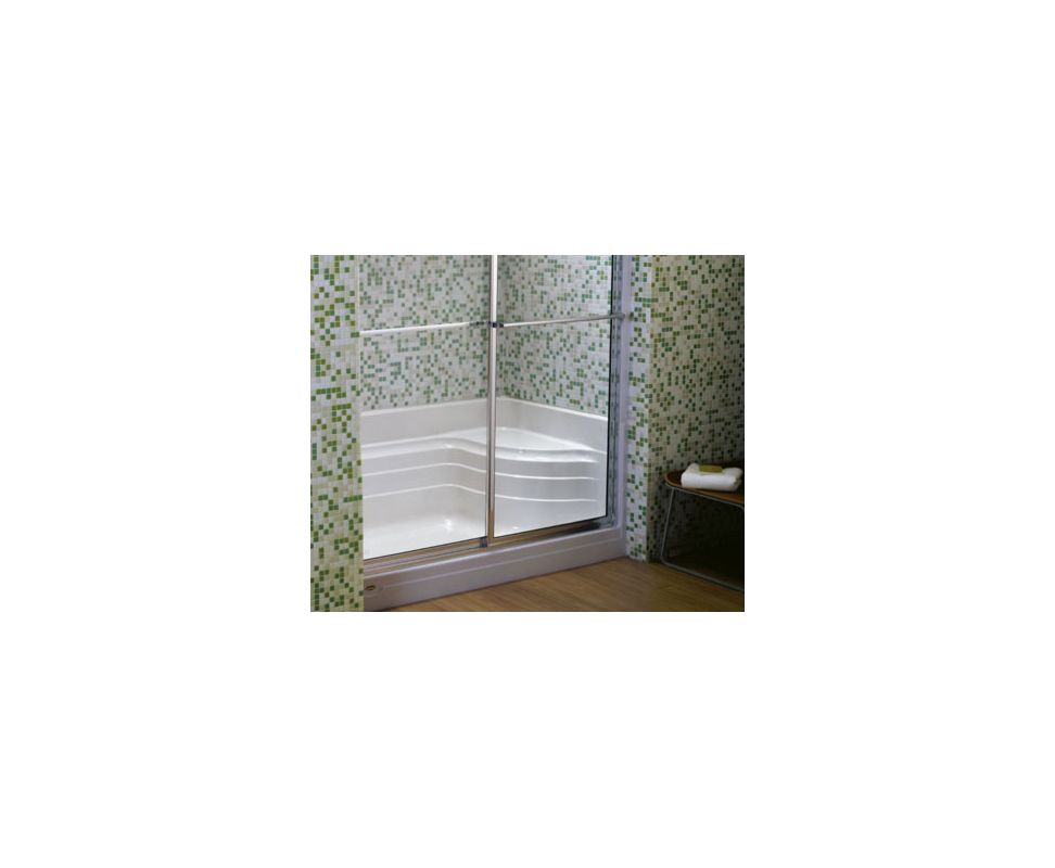 Jacuzzi N656959 White 60" x 32" Bonaire® Single Threshold Shower Base