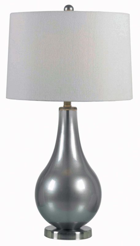Kenroy Home 32043MP Metallic Pewter Teardrop 1 Light Table ...