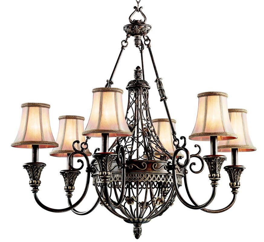 Kichler 42227TRZ Terrene Bronze Marchesa SingleTier CageStyle