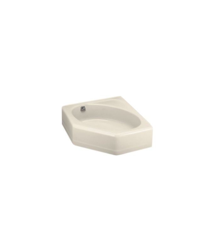 Kohler K82147 Almond Mayflower Collection 48" Corner Cast Iron