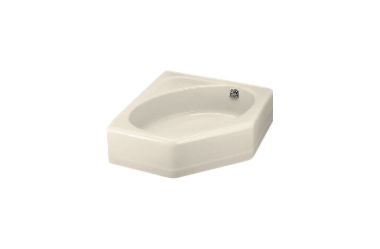 Kohler K82447 Almond Mayflower Collection 48" Corner Cast Iron