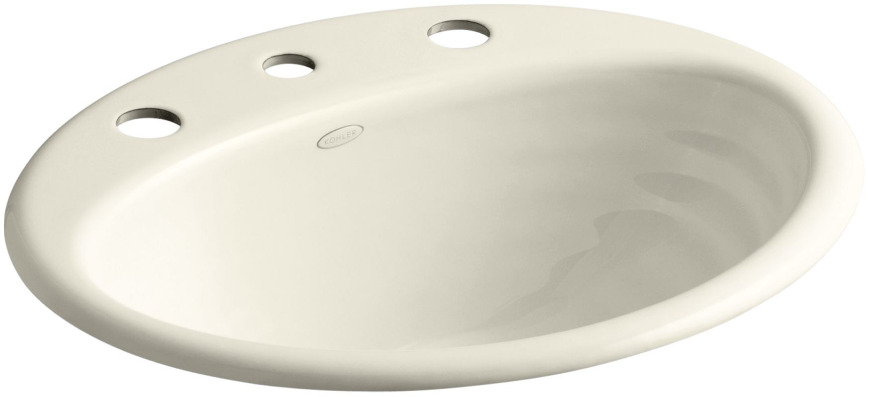 Kohler K 2906 8 47 Almond Ellington 16 Quot Cast Iron Drop In