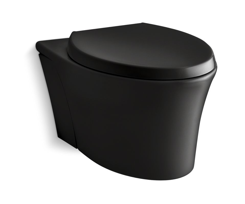 Kohler K62997 Black Black Veil 1.6 GPF OnePiece Elongated Toilet