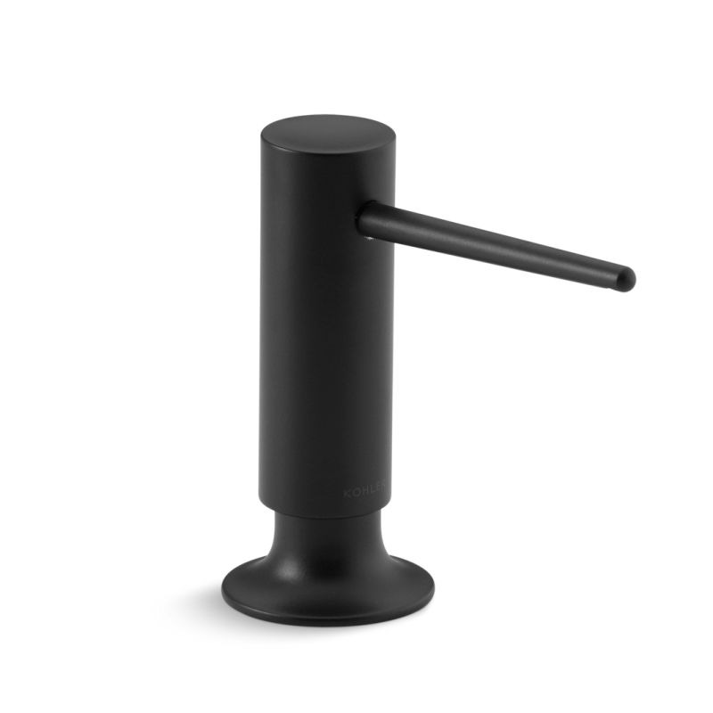 Kohler K 1995 Bl Matte Black 16 Ounce Soap Lotion