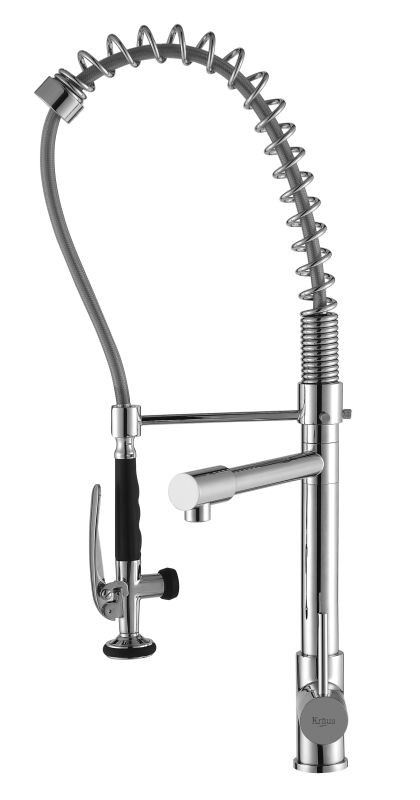 Kraus Commercial Pre Rinse Chrome Kitchen Faucet Kraus Commercial Pre Rinse Chrome Kitchen Faucet