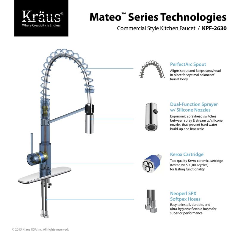 KPF2630260041CH in Chrome by Kraus