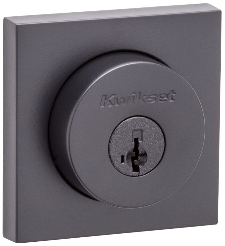 Kwikset 159SQT514S Iron Black Halifax Double Cylinder Deadbolt with