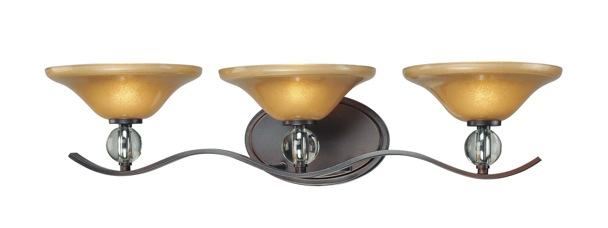 Minka Lavery 6483-167B Deep Lathan Bronze 3 Light Bathroom Vanity Light from the Grahmton ...