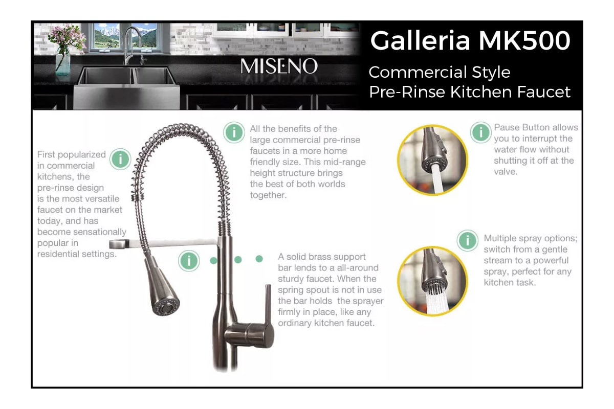 MNO500BCP in Polished Chrome by Miseno