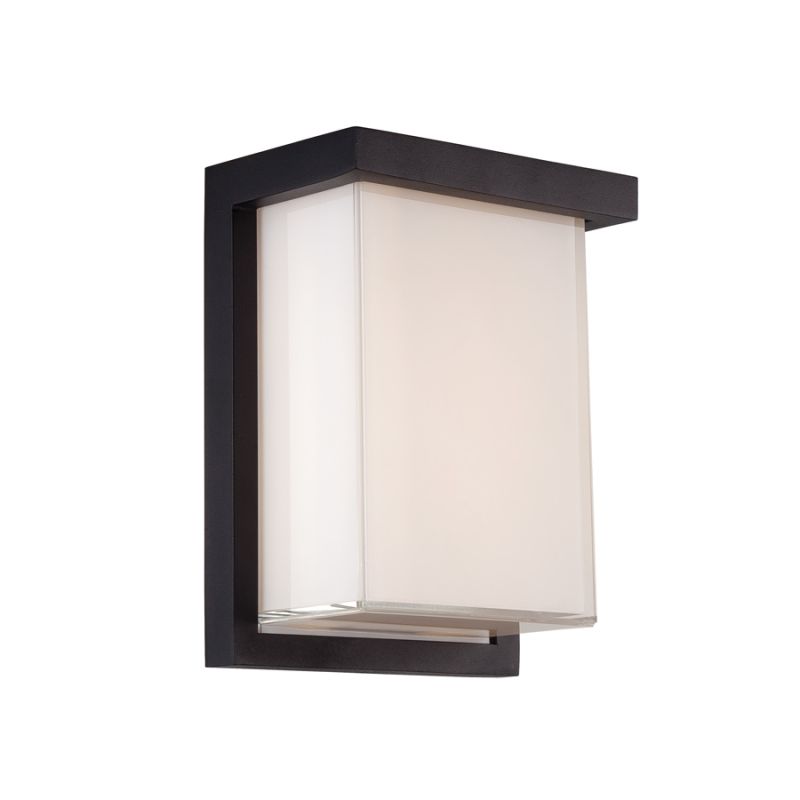 Modern Forms WS-W1408-BK Black Ledge 1 Light LED ADA Compliant Outdoor Wall Sconce - 6 Inches ...