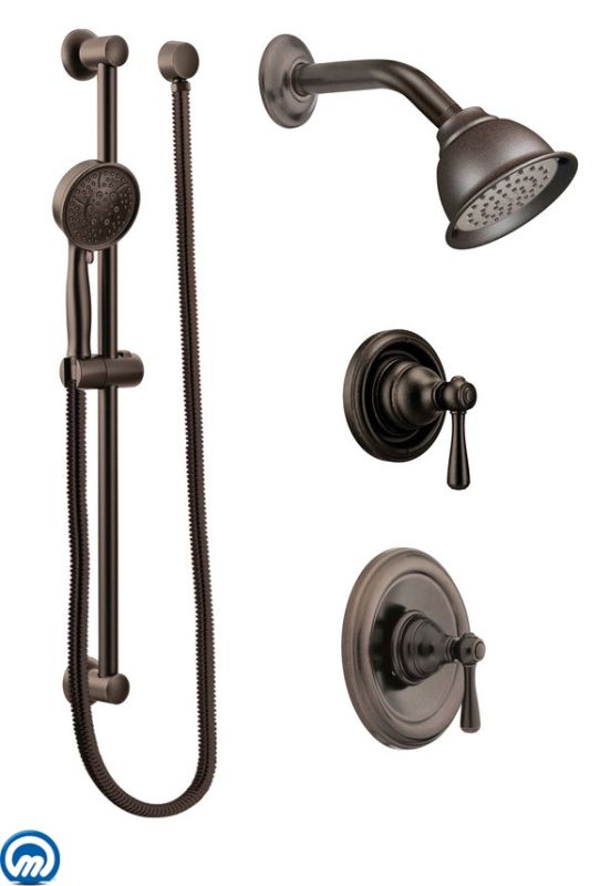 Moen 525ORB Oil Rubbed Bronze Pressure Balanced Shower System with