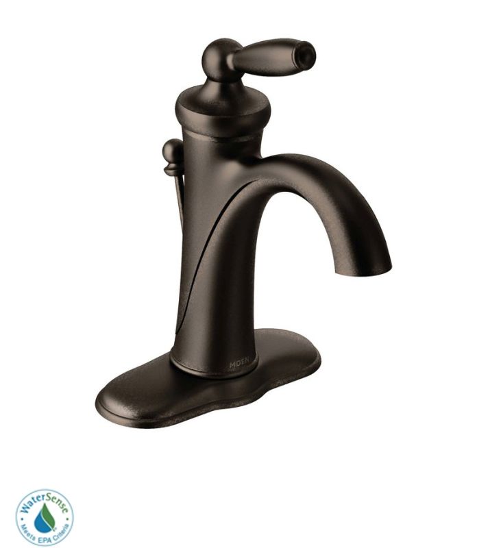 Moen 6600ORB Oil Rubbed Bronze Single Handle Single Hole Bathroom