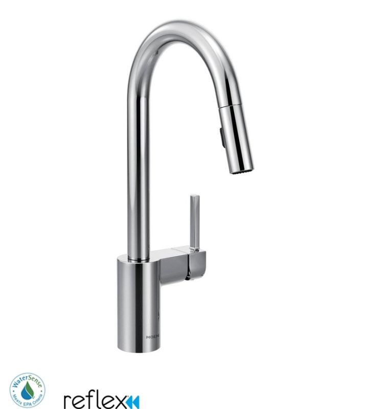 Moen Align Stainless Steel Pullout Spray Single Hole Kitchen Faucet Moen Align Stainless Steel Pullout Spray Single Hole Kitchen Faucet
