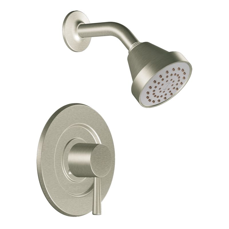 Moen T2702BN Brushed Nickel Single Handle PosiTemp Pressure Balanced Shower Trim with Shower