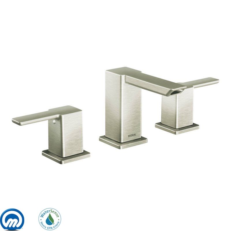 Moen TS6720BN9000 Brushed Nickel Double Handle Widespread Bathroom