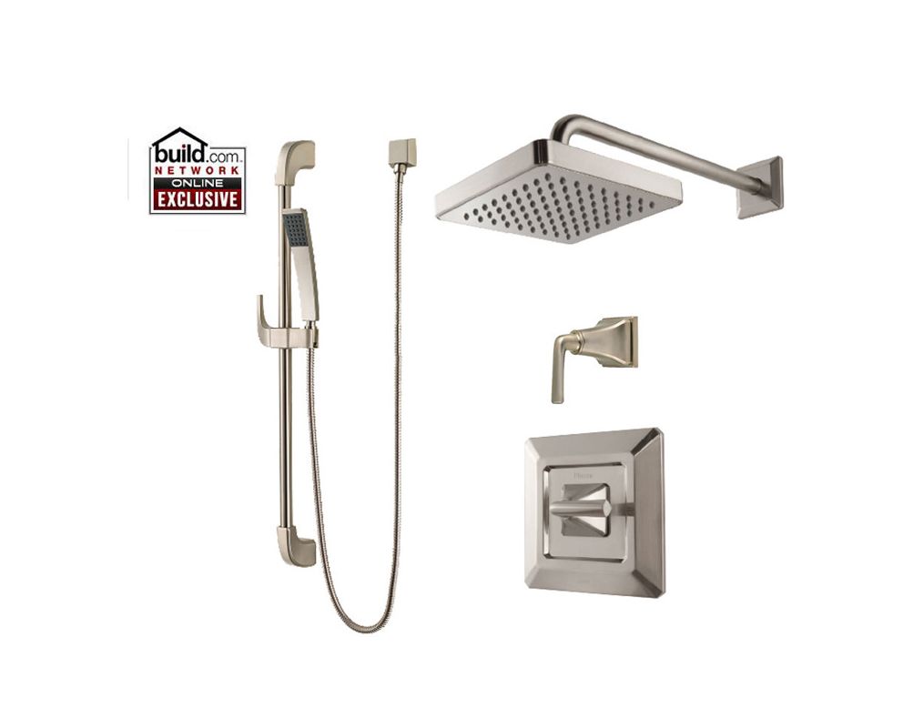 Pfister B897FEK Brushed Nickel Park Avenue Shower System with Valve
