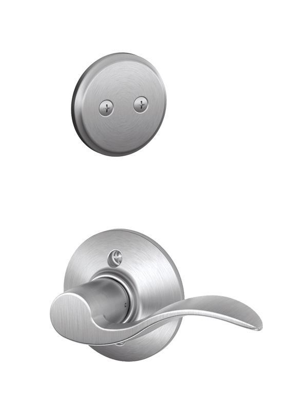 Schlage F94ACC626LH Satin Chrome Accent Left Handed Dummy Interior Pack