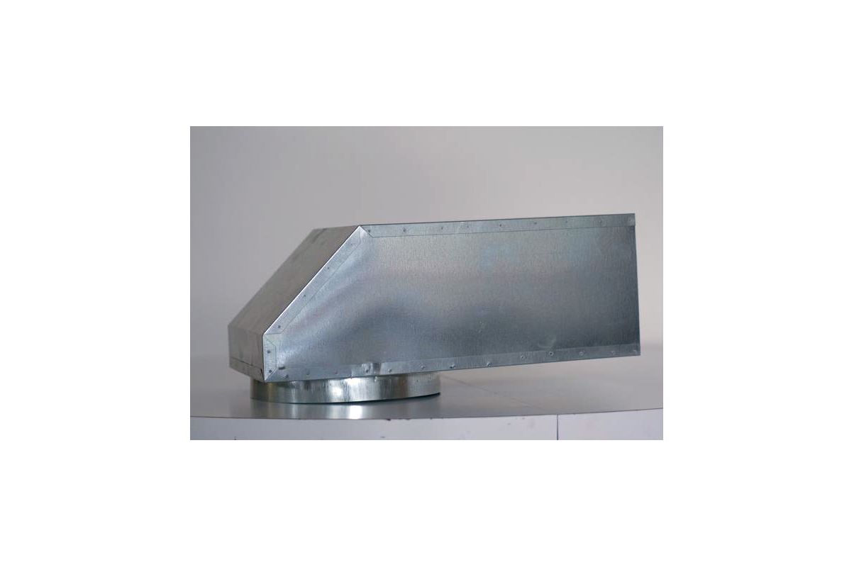 VentAHood VP561 Galvanized Steel 6" x 8.5" Diameter Vent Elbow for