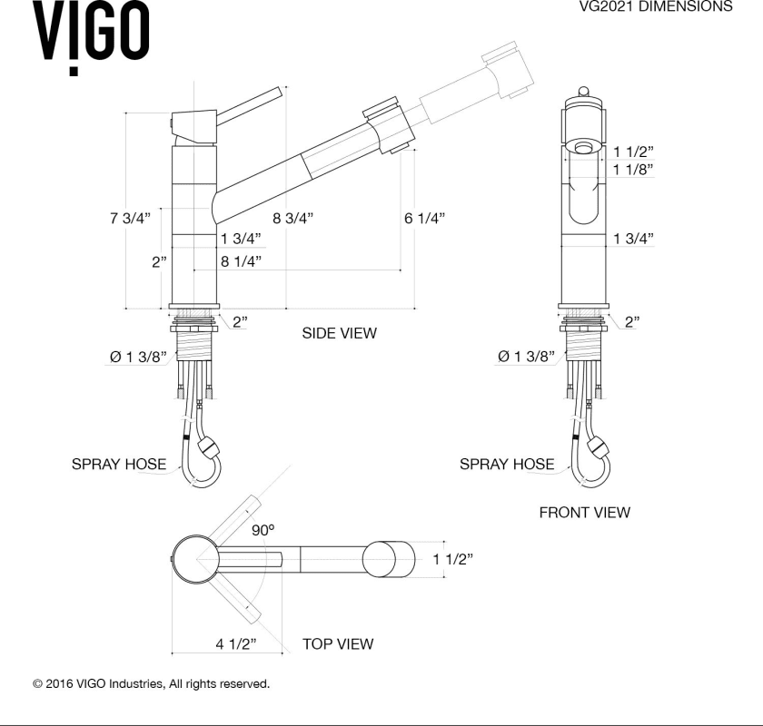 VG02021ST in Stainless Steel by Vigo