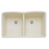 Blanco 440222 Biscuit Diamond Equal Double Basin Silgranit
