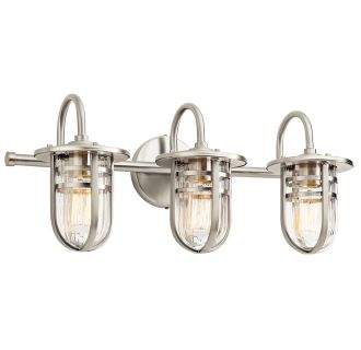 Kichler 45133ni Brushed Nickel Caparros 3 Light 24 Quot Wide