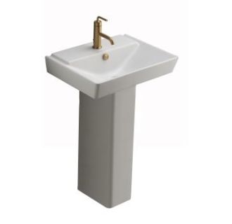 Kohler K 5152 1 0 White 23 Quot Single Basin Bathroom Sink And