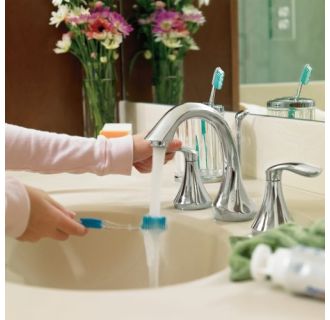 Moen T6420 9000 Chrome Double Handle Widespread Bathroom
