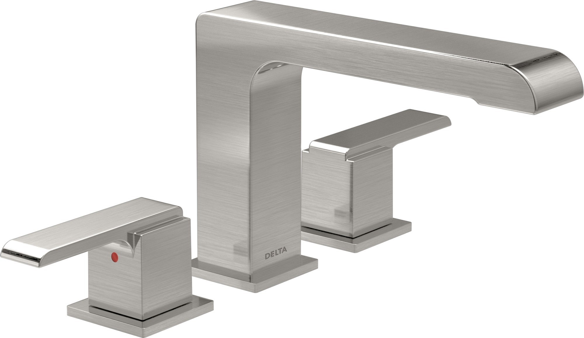 Delta T Ara Double Handle Deck Mounted Roman Tub Filler Trim