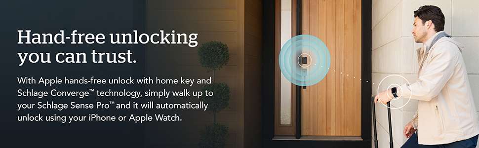 Schlage Sense Pro electronic lock hands-free unlocking you can trust