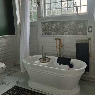 Kohler Tempered Floor Mounted Tub Filler With Built-In Diverter