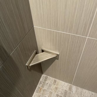 KOHLER Square Foot Rest in Matte Black
