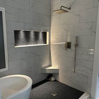 Delta 342701-CZ Modern Square Non Shared Function Shower