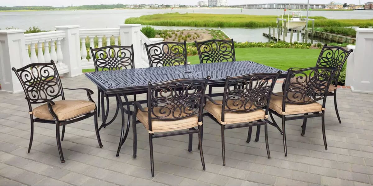 Painting Cast Aluminum Outdoor Furniture Patio Furniture