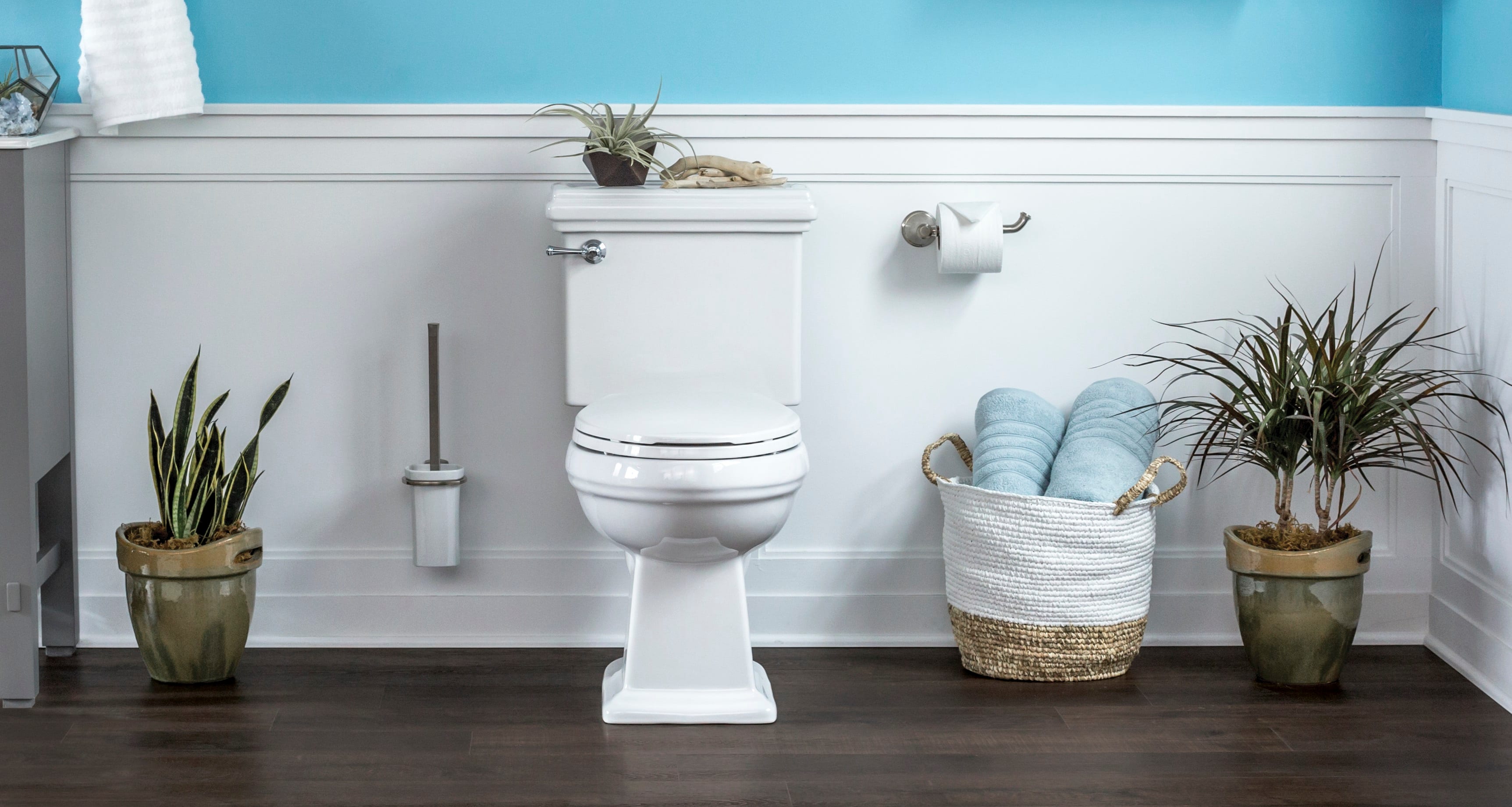 toilet tank dripping onto floor