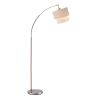 Adesso 3029-12 Brushed Steel Gala 1 Light 62" Tall Arc ...