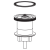 Replacement Piston Assembly for 0.5 GPF Manual Flushometer